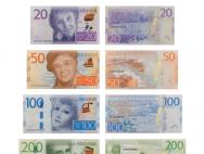 Шведская крона история и виды банкнот Меняющее цвет изображение