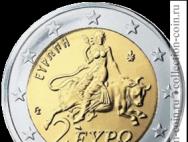 Монеты евро греции регулярного чекана